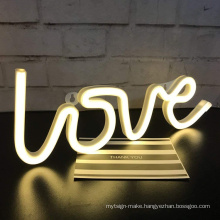 Custom Flex Decorative wholesale led LOVE neon logo signs